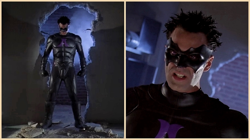 At least they filled in the holes in his mask with black paint?